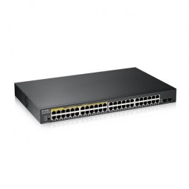 Zyxel GS1900 48HPv2 Gestionado L2 Gigabit Ethernet 10 100 1000 Energia sobre Ethernet PoE Negro