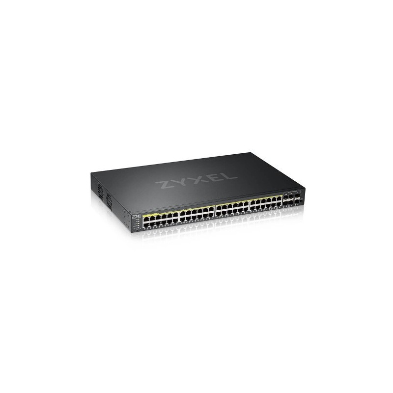 Zyxel GS2220 50HP EU0101F switch Gestionado L2 Gigabit Ethernet 10 100 1000 Energia sobre Ethernet PoE Negro