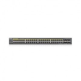 Zyxel GS2220 50HP EU0101F switch Gestionado L2 Gigabit Ethernet 10 100 1000 Energia sobre Ethernet PoE Negro