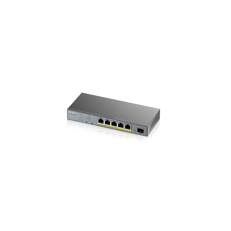 Zyxel GS1350 6HP EU0101F switch Gestionado L2 Gigabit Ethernet 10 100 1000 Energia sobre Ethernet PoE Gris