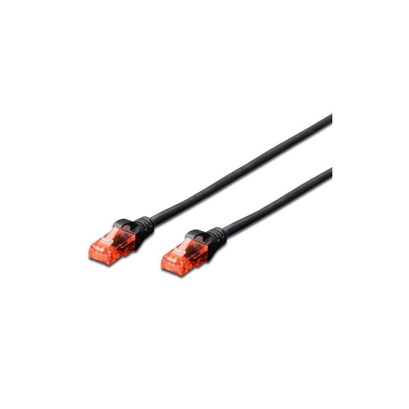 Ewent EW 6U 010 cable de red Negro 1 m Cat6 U UTP UTP