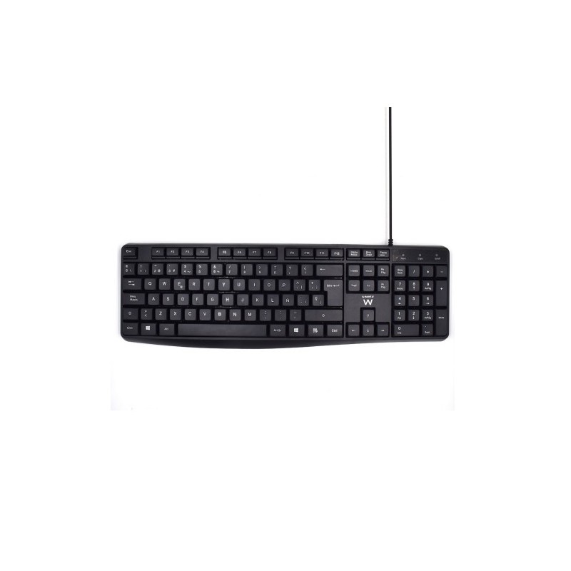 Ewent EW3001 teclado USB QWERTY Espanol Negro