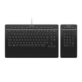 3Dconnexion Keyboard Pro with Numpad teclado USB Negro