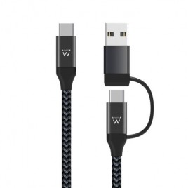 Ewent EW9918 cable USB 1 m USB 32 Gen 1 31 Gen 1 USB C Negro