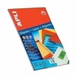 APLI Self adhesive labels 210 x 297mm Red etiqueta autoadhesiva Rojo 20 piezas