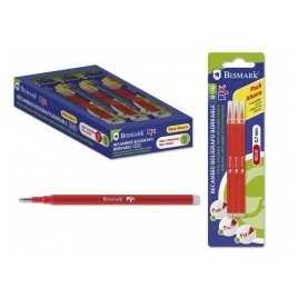 Bismark 327534 Recambio de boligrafo Rojo 3 piezas