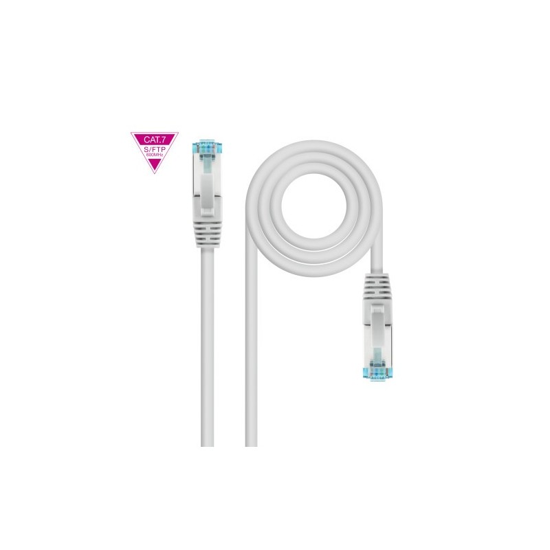 Nanocable Cable de Red Cat7 600MHZ LSZH SFTP PIMF AWG26 Gris 5 m