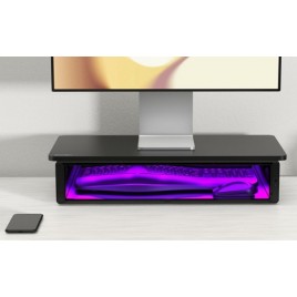 Kensington Soporte Elevador para monitor UVStand con compartimento de desinfeccion UVC