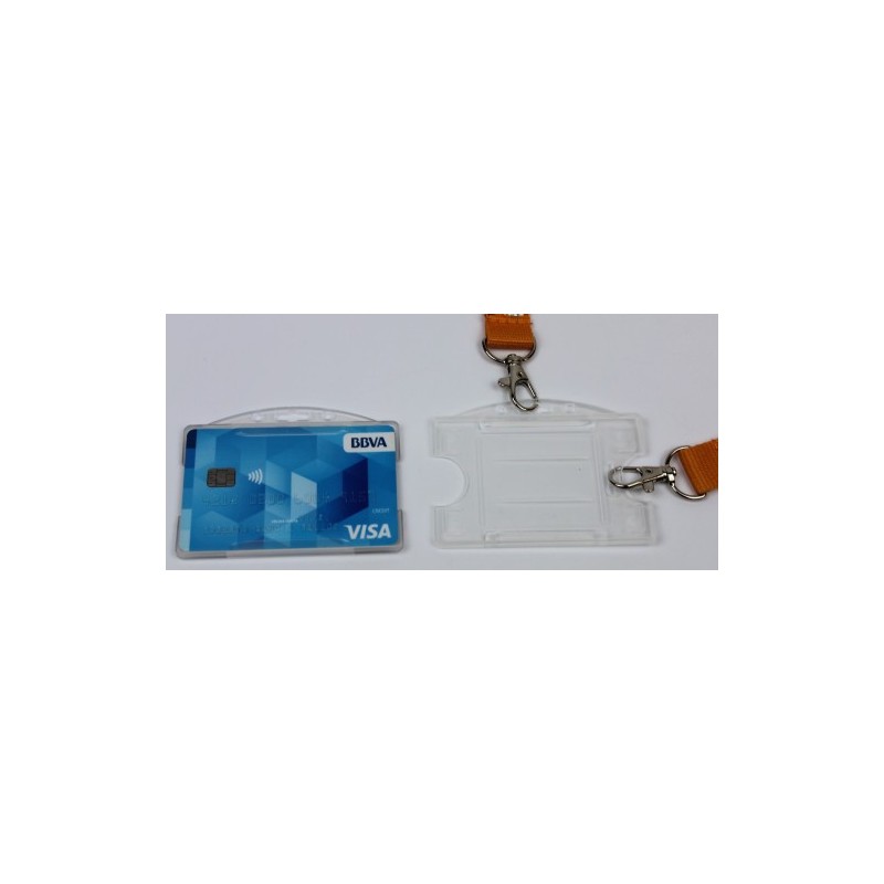 PACK 100 PORTA TARJETAS PLASTICO RIGIDO 90X57 DOBLE POSICION IBERPLAS 147570100