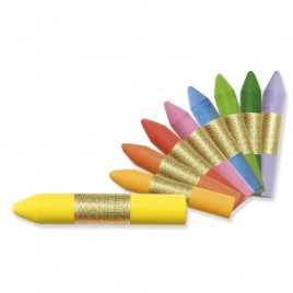 ESTUCHE 10 CERAS MANLEY COLORES FLuORPASTEL ALPINO MNC00044