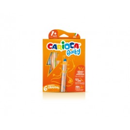 CAJA 6 LaPICES 3 EN 1 SACAPUNTAS CARIOCA BABY 42817