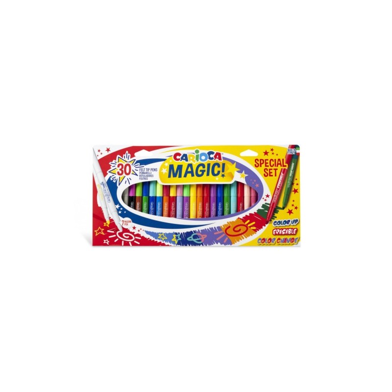 CAJA SET 30 ROTULADORES MaGICOS MAGIC MARKERS CARIOCA 43183