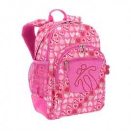 MOCHILA CRAYOLES REFUERZO CAUCHOBOLSILLOS ROSA CORAZONES TOTTO MA04ECO029 1710N 1I3