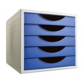 MoDULO ECOGREEN 5 CAJONES FORMATO 340X270X260 MM AZUL ARCHIVO 2000 4005 AZ