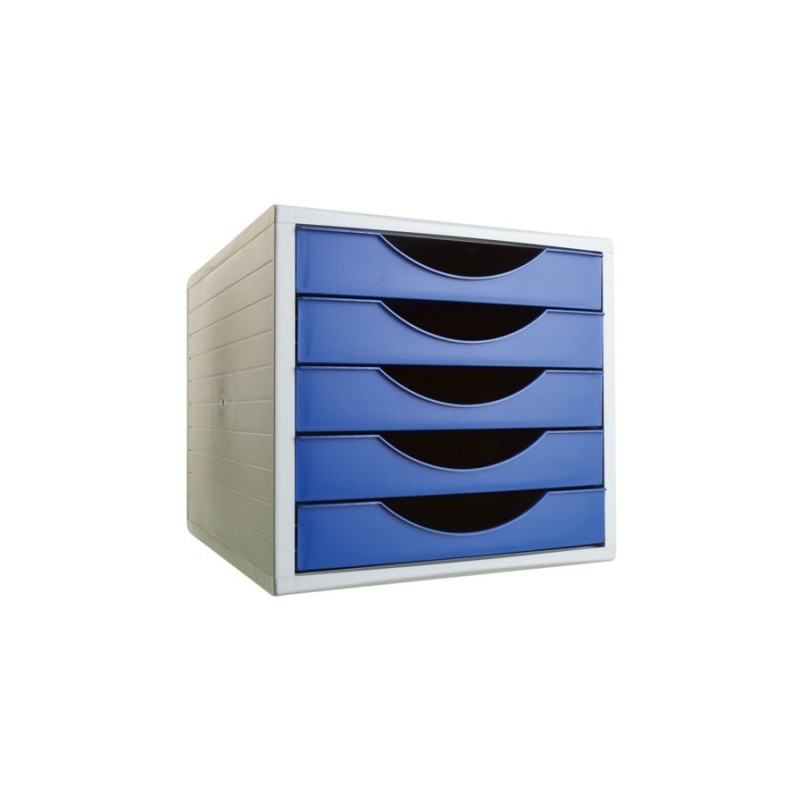 MoDULO ECOGREEN 5 CAJONES FORMATO 340X270X260 MM AZUL ARCHIVO 2000 4005 AZ