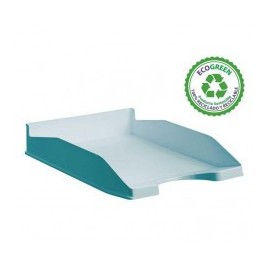 BANDEJA ECOGREEN 100 RECICLADO Y RECICLABLE APILABLE AZUL PASTEL 345X255X60 MM ARCHIVO 2000 742 AZ PS