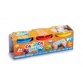 SET PASTA DE MODELAR CARIOCA BABY DOUGH 3X75GR CARIOCA 43179