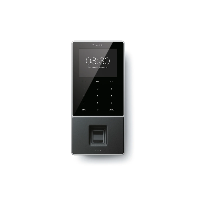 Safescan TM 828 SC Negro Huella dactilar Contrasena Tarjeta de proximidad Tarjeta inteligente CC TFT Ethernet