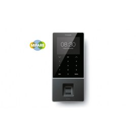 Safescan TM 828 SC Negro Huella dactilar Contrasena Tarjeta de proximidad Tarjeta inteligente CC TFT Ethernet