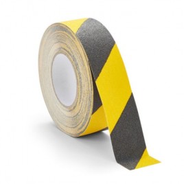 ROLLO CINTA DE SEGURIDAD ADHESIVA ANTIDESLIZANTE 50MMX183METROS NEGRO AMARILLO TARIFOLD 197604