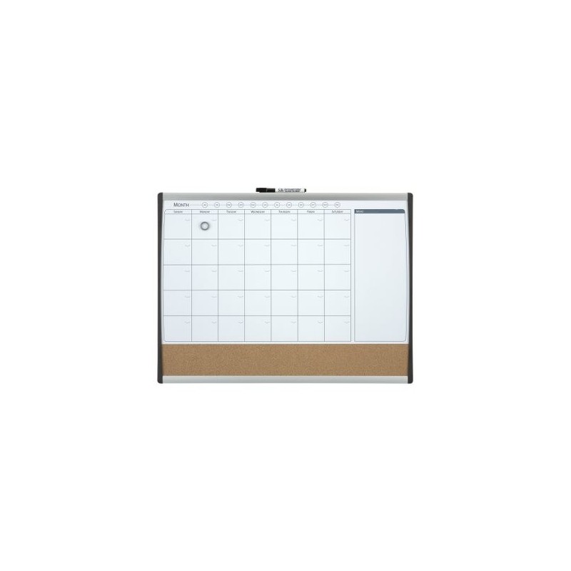 ORGANIZADOR MENSUAL MAGNETICOTABLERO CORCHO HORIZONTAL 585x430MM NOBO 1903813