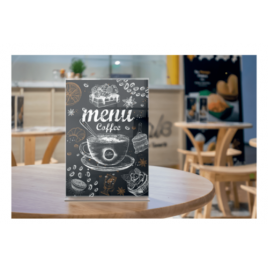 PORTAPOSTER ACRiLICO TRANSPARENTE SOBREMESA A5 NOBO 1915595