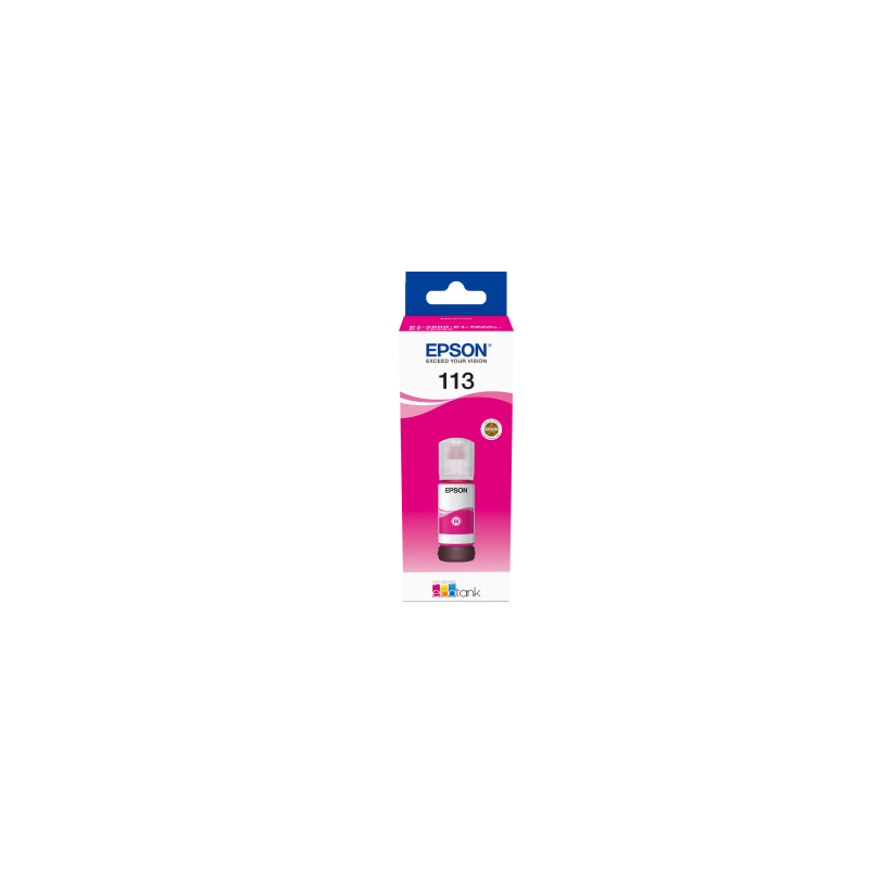 Epson 113 EcoTank Pigment Magenta ink bottle