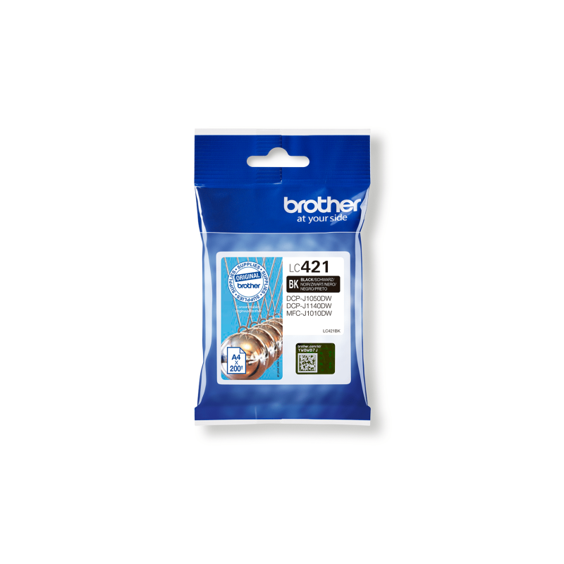 Brother LC 421BK cartucho de tinta 1 piezas Original Negro