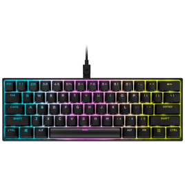 Corsair K65 RGB MINI 60 Mechanical Gaming teclado USB QWERTY Ingles Espanol Negro