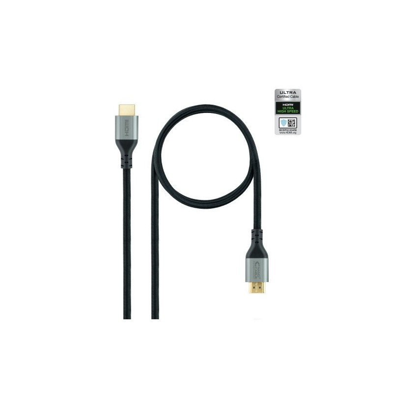 Nanocable Cable HDMI 21 Certificado ULTRA HIGH SPEED A M A M Negro 2 m