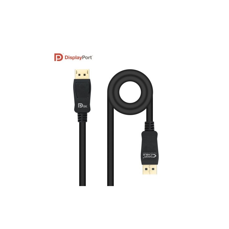 Nanocable Cable DISPLAYPORT 14 CERTIFICADO VESA DP M DP M Negro 15 m