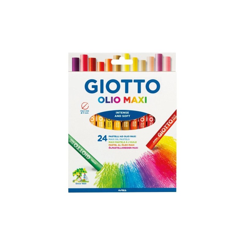 ESTUCHE CON ASA GIOTTODE 24 BARRAS DE PINTURA oLEO GIOTTO F293800