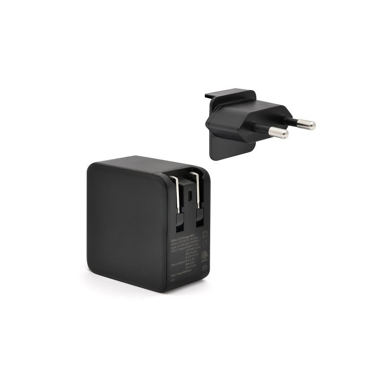 BLUESTORK CARGADOR ULTRACOMPACTO USB C 65W TECNOLOGIA GAN NEGRO