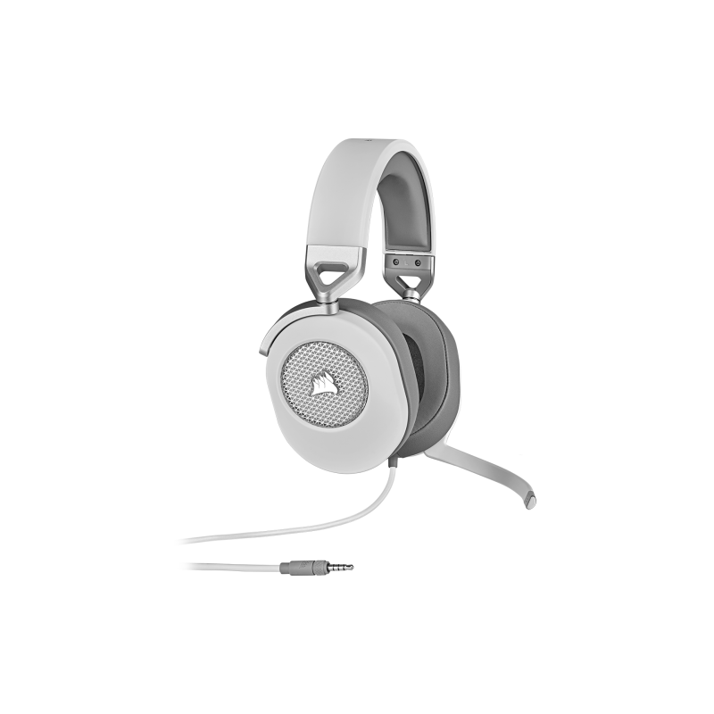 Corsair HS65 SURROUND Auriculares Alambrico De mano Juego Blanco