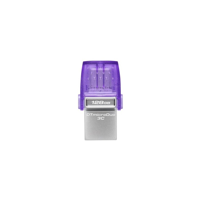 Kingston Technology DataTraveler microDuo 3C unidad flash USB 128 GB USB Type A USB Type C 32 Gen 1 31 Gen 1 Acero inoxidable P