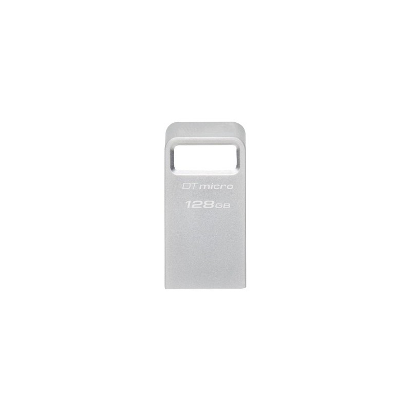 Kingston Technology DataTraveler Micro unidad flash USB 128 GB USB tipo A 32 Gen 1 31 Gen 1 Plata