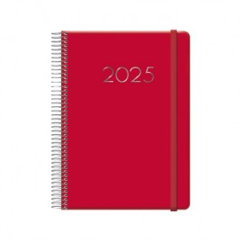 AGENDA 2025 DENVER DiA PaGINA 15 X 21 CM COLOR ROJO DOHE 12719 25