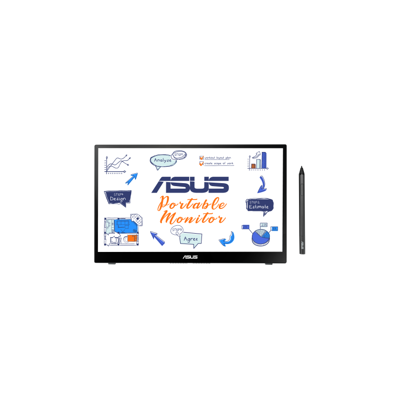 ASUS MB14AHD 356 cm 14 1920 x 1080 Pixeles Multi touch Negro