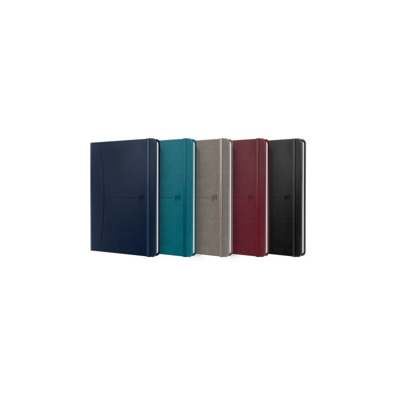 CUADERNO SIGNATURE A5 TAPA EXTRADURA 80H RAYADO HORIZONTAL COLORES SURTIDOS CLASICOS OXFORD 400163610