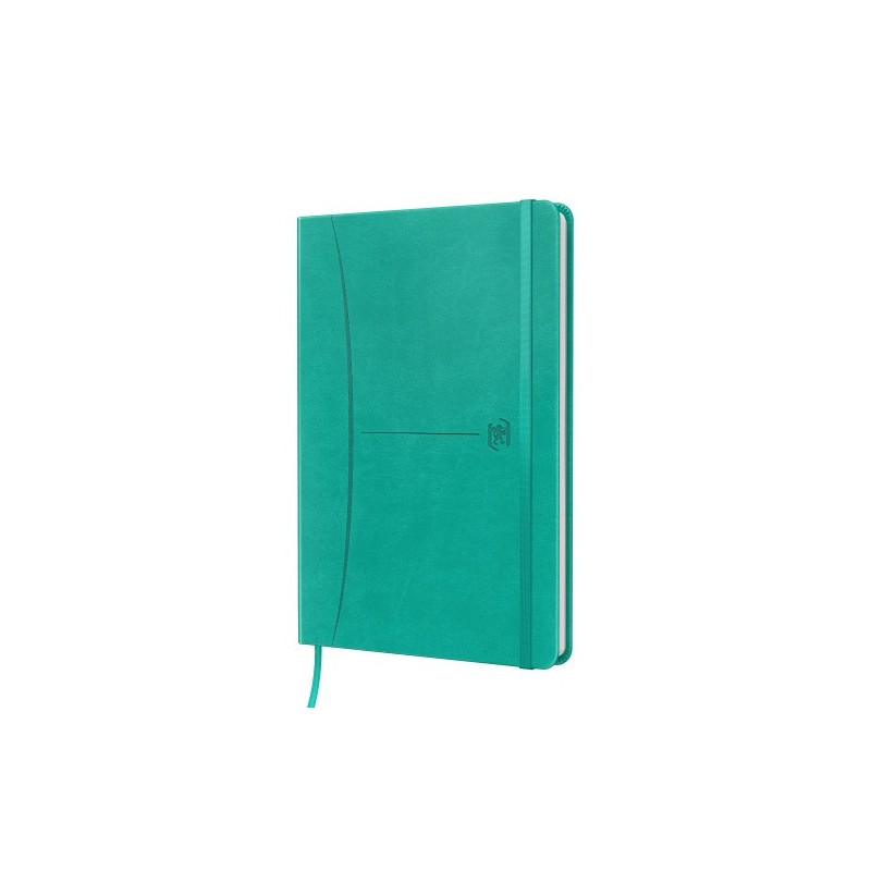 CUADERNO SIGNATURE A5 TAPA EXTRADURA 104H RAYADO DOTS 5X5 COLOR ICE MINT OXFORD 400154948