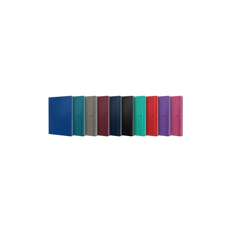 CUADERNO SIGNATURE B5 TAPA EXTRADURA 80H RAYADO HORIZONTAL COLORES SURTIDOS CLASICOSVIVOS OXFORD 400154950