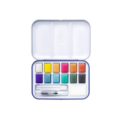 ESTUCHE METALICO ACUARELAS 12 COLORES METALIZADOS STAEDTLER 888M M12 C
