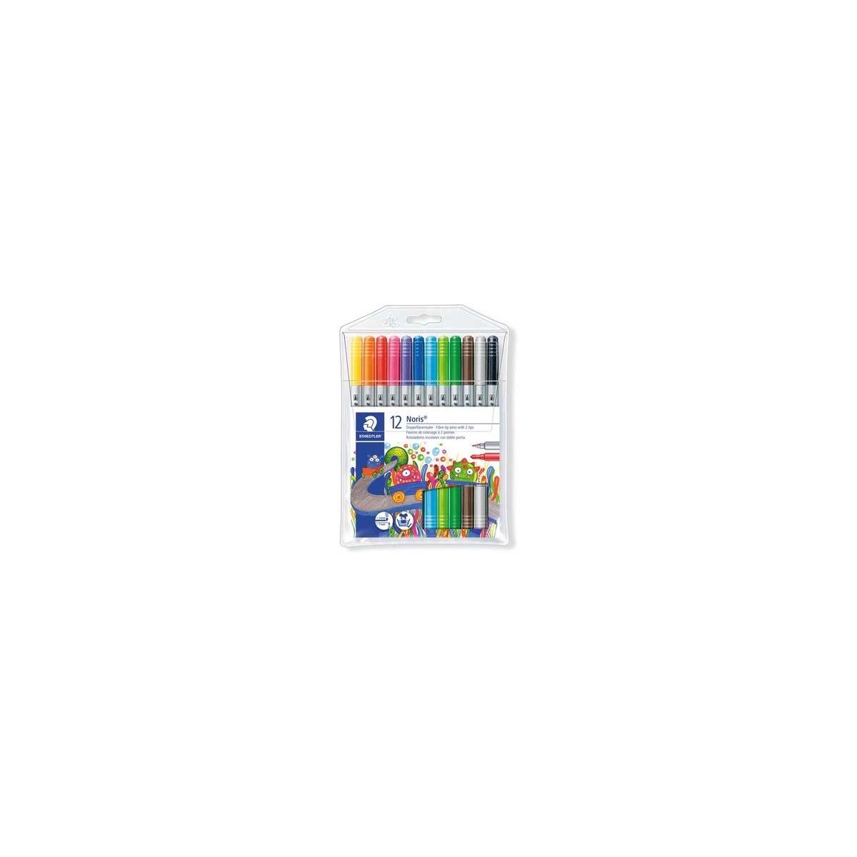ESTUCHE CARToN CON 12 ROTULADORES DOBLE PUNTA COLORES NEoN STAEDTLER 3200 C12