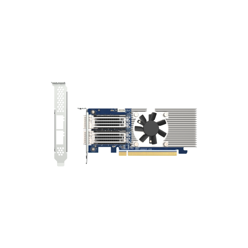 QNAP QXG 100G2SF CX6 adaptador y tarjeta de red Interno Fibra 100000 Mbit s