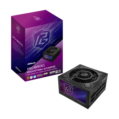 Asrock Phantom Gaming PG 850G unidad de fuente de alimentacion 850 W 204 pin ATX ATX Negro