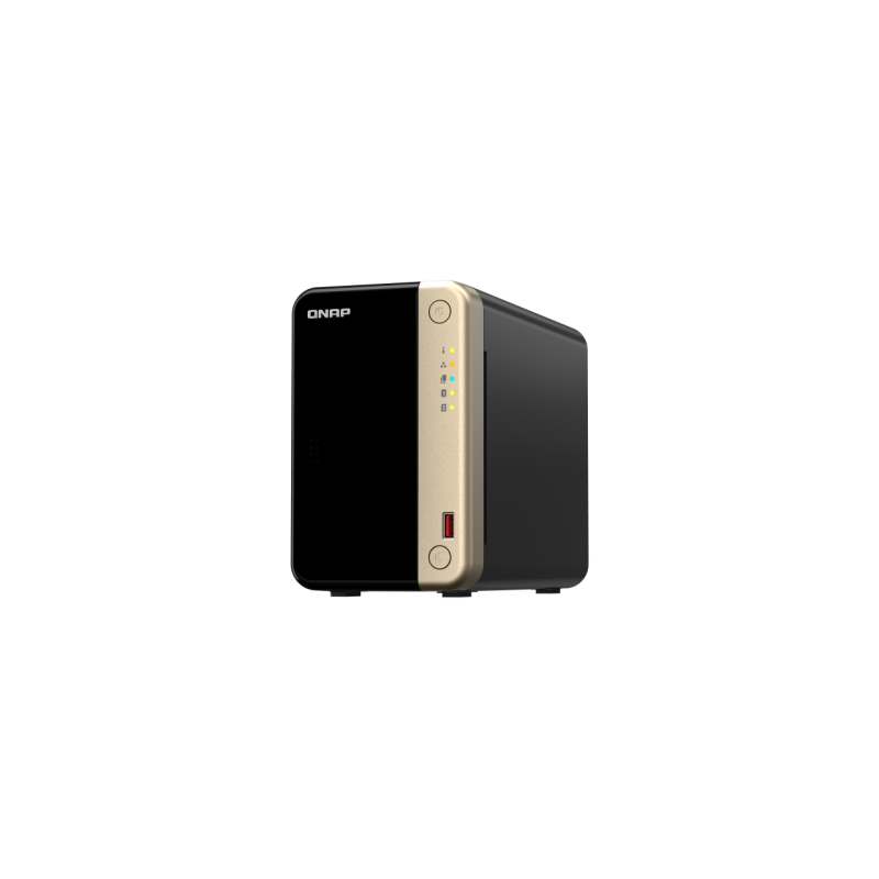 QNAP TS 264 NAS Torre Ethernet Negro Oro N5095