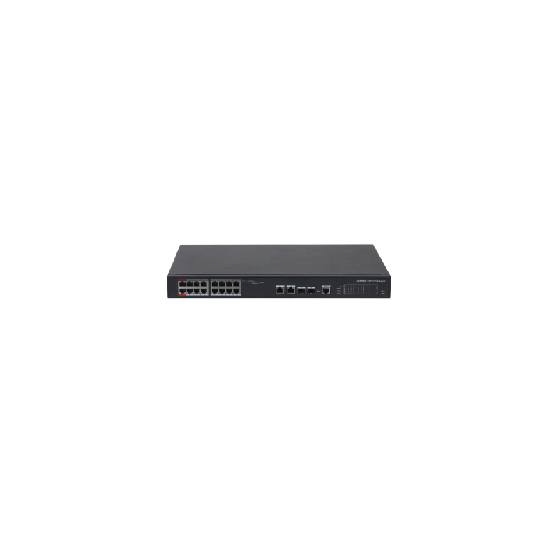 DH PFS4218 16ET 240 V3 DAHUA SWITCH L2 HI POE GESTIONABLE 16 PUERTOS 10 100 2 COMBO GIGABIT SFP UPLINK