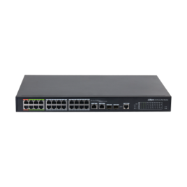 DH LR2226 24ET 360 V2 DAHUA SWITCH L2 EPOE GESTIONABLE 24 PUERTOS 10 100 8 EPOE EOC 16 POE 2 UPLINK COMBO GIGABIT SFP