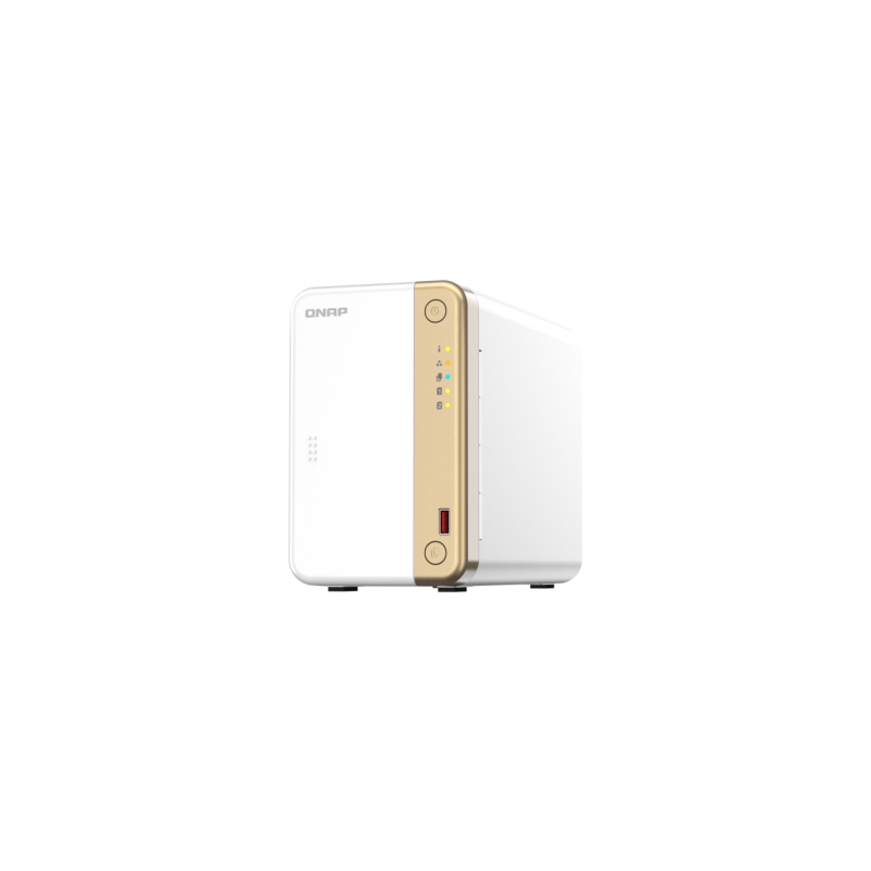 QNAP TS 262 NAS Torre Ethernet Oro Blanco N4505