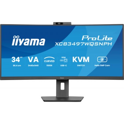 MONITOR IIYAMA VA 2H 1DPDOCK KVM 95W 5MP HELLO